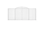 vidaXL 3146725 Arched Gabion Baskets 8 Pcs 300x50x120/140cm Galvanised Iron vidaXL 3146725 Arched Gabion Baskets 8 Pcs 300x50x120/140cm Galvanised Iron