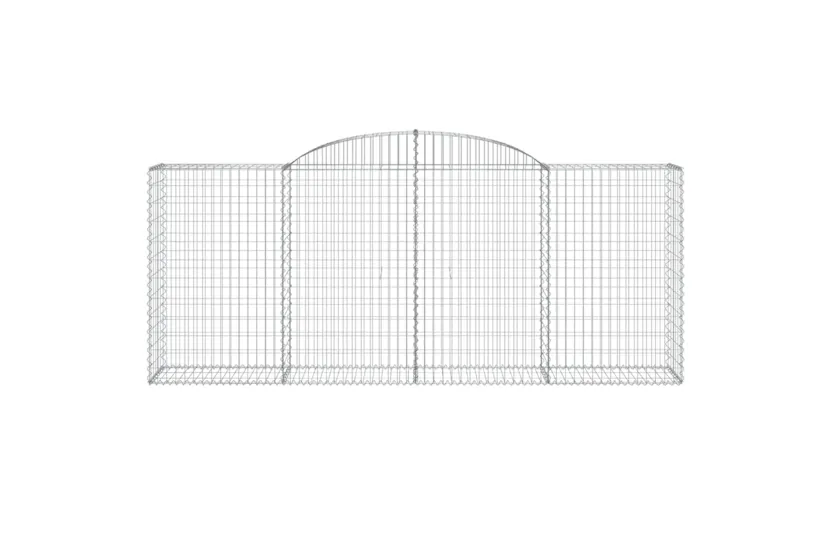 vidaXL 3146725 Arched Gabion Baskets 8 Pcs 300x50x120/140cm Galvanised Iron vidaXL 3146725 Arched Gabion Baskets 8 Pcs 300x50x120/140cm Galvanised Iron
