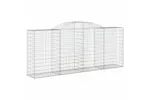 vidaXL 3146725 Arched Gabion Baskets 8 Pcs 300x50x120/140cm Galvanised Iron vidaXL 3146725 Arched Gabion Baskets 8 Pcs 300x50x120/140cm Galvanised Iron
