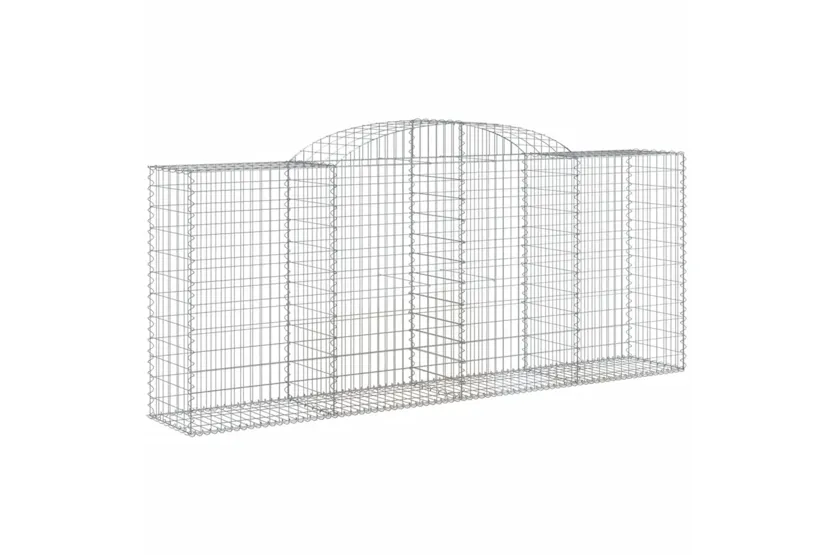 vidaXL 3146725 Arched Gabion Baskets 8 Pcs 300x50x120/140cm Galvanised Iron vidaXL 3146725 Arched Gabion Baskets 8 Pcs 300x50x120/140cm Galvanised Iron