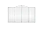 vidaXL 3146756 Arched Gabion Baskets 3 Pcs 300x50x160/180cm Galvanised Iron vidaXL 3146756 Arched Gabion Baskets 3 Pcs 300x50x160/180cm Galvanised Iron