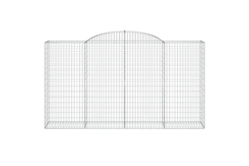 vidaXL 3146756 Arched Gabion Baskets 3 Pcs 300x50x160/180cm Galvanised Iron vidaXL 3146756 Arched Gabion Baskets 3 Pcs 300x50x160/180cm Galvanised Iron