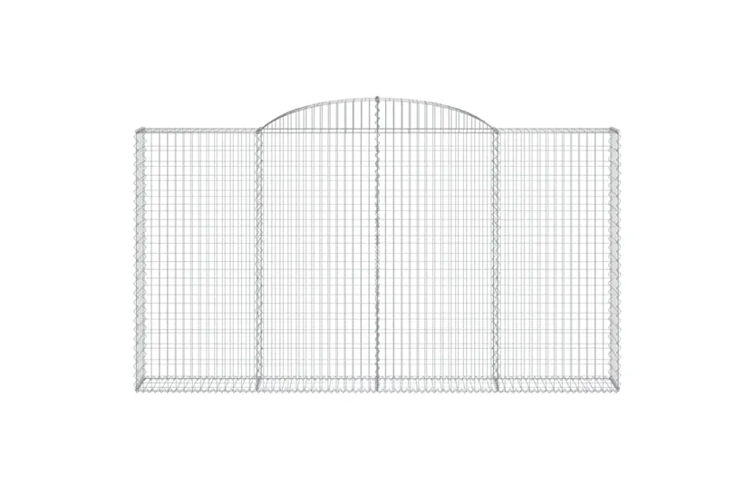 vidaXL 3146575 Arched Gabion Baskets 2 Pcs 300x30x160/180cm Galvanised Iron vidaXL 3146575 Arched Gabion Baskets 2 Pcs 300x30x160/180cm Galvanised Iron