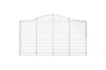 vidaXL 3145432 Arched Gabion Baskets 4 Pcs 200x30x100/120cm Galvanised Iron vidaXL 3145432 Arched Gabion Baskets 4 Pcs 200x30x100/120cm Galvanised Iron