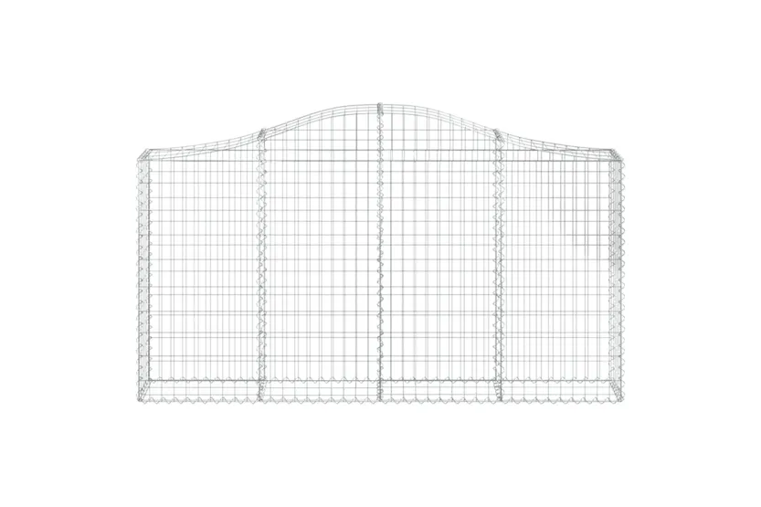 vidaXL 3145432 Arched Gabion Baskets 4 Pcs 200x30x100/120cm Galvanised Iron vidaXL 3145432 Arched Gabion Baskets 4 Pcs 200x30x100/120cm Galvanised Iron
