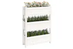 vidaXL 823935 Planter White 77x25x104.5cm Solid Wood Pine vidaXL 823935 Planter White 77x25x104.5cm Solid Wood Pine