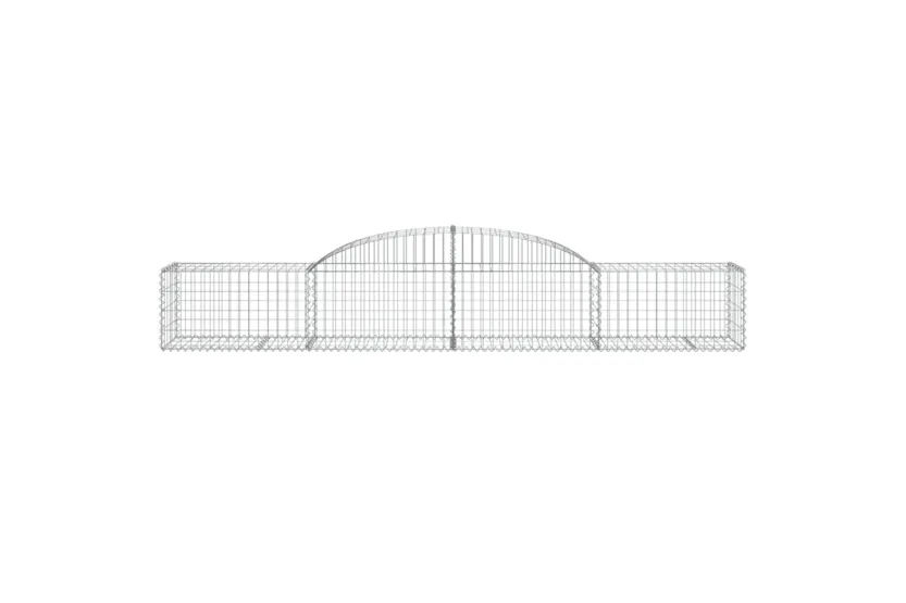vidaXL 3146648 Arched Gabion Baskets 3 Pcs 300x50x40/60cm Galvanised Iron vidaXL 3146648 Arched Gabion Baskets 3 Pcs 300x50x40/60cm Galvanised Iron