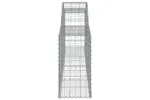 vidaXL 3146492 Arched Gabion Baskets 9 Pcs 300x30x60/80cm Galvanised Iron vidaXL 3146492 Arched Gabion Baskets 9 Pcs 300x30x60/80cm Galvanised Iron