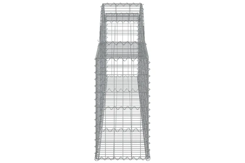 vidaXL 3146492 Arched Gabion Baskets 9 Pcs 300x30x60/80cm Galvanised Iron vidaXL 3146492 Arched Gabion Baskets 9 Pcs 300x30x60/80cm Galvanised Iron
