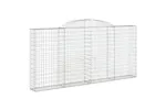 vidaXL 3146559 Arched Gabion Baskets 4 Pcs 300x30x140/160cm Galvanised Iron vidaXL 3146559 Arched Gabion Baskets 4 Pcs 300x30x140/160cm Galvanised Iron