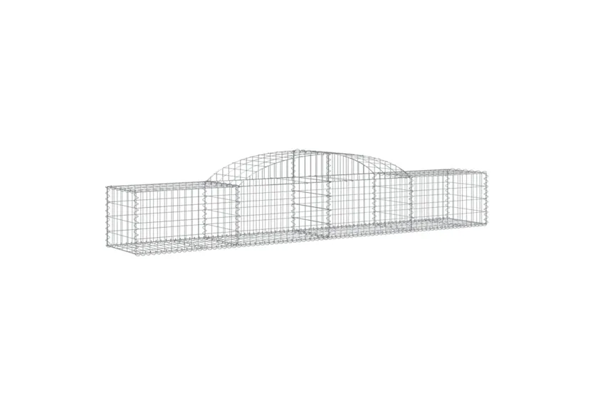 vidaXL 3146651 Arched Gabion Baskets 6 Pcs 300x50x40/60cm Galvanised Iron vidaXL 3146651 Arched Gabion Baskets 6 Pcs 300x50x40/60cm Galvanised Iron