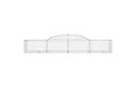 vidaXL 3146651 Arched Gabion Baskets 6 Pcs 300x50x40/60cm Galvanised Iron vidaXL 3146651 Arched Gabion Baskets 6 Pcs 300x50x40/60cm Galvanised Iron