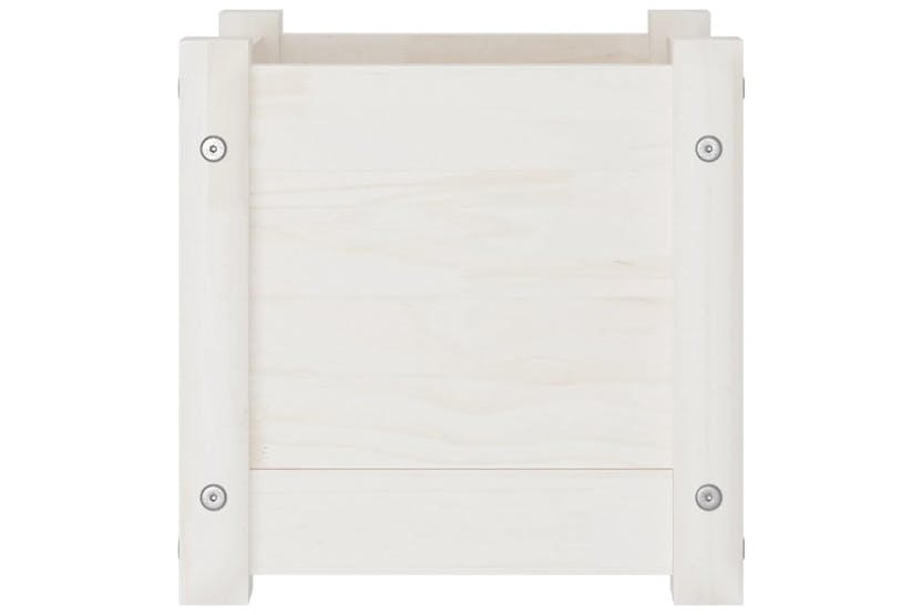 vidaXL 810525 Garden Planters 2 Pcs White 31x31x31cm Solid Pinewood vidaXL 810525 Garden Planters 2 Pcs White 31x31x31cm Solid Pinewood