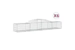 vidaXL 3146651 Arched Gabion Baskets 6 Pcs 300x50x40/60cm Galvanised Iron vidaXL 3146651 Arched Gabion Baskets 6 Pcs 300x50x40/60cm Galvanised Iron