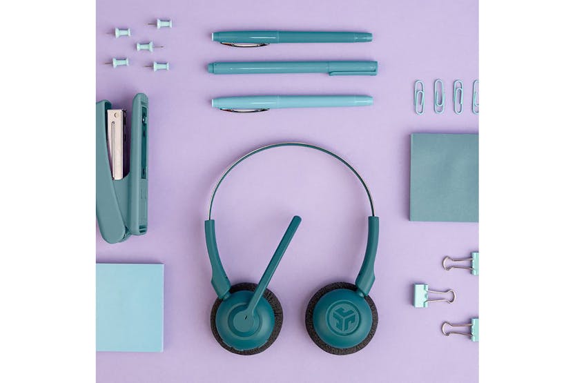 JLab Go Work Pop On-Ear Headset | Teal JLab Go Work Pop On-Ear Headset | Teal