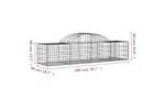 vidaXL 3146261 Arched Gabion Baskets 6 Pcs 200x50x40/60cm Galvanised Iron vidaXL 3146261 Arched Gabion Baskets 6 Pcs 200x50x40/60cm Galvanised Iron