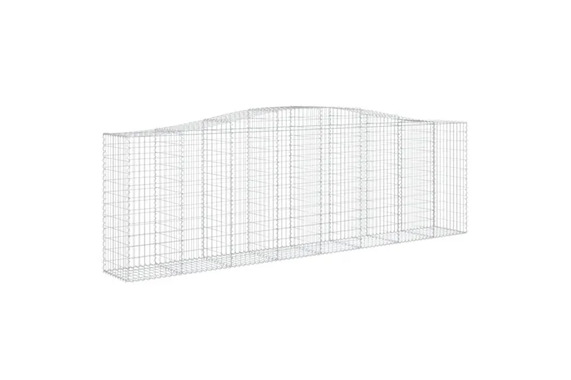vidaXL 3145969 Arched Gabion Baskets 2 Pcs 400x50x120/140cm Galvanised Iron vidaXL 3145969 Arched Gabion Baskets 2 Pcs 400x50x120/140cm Galvanised Iron