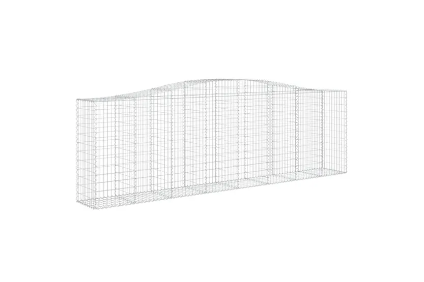 vidaXL 3145974 Arched Gabion Baskets 7 Pcs 400x50x120/140cm Galvanised Iron vidaXL 3145974 Arched Gabion Baskets 7 Pcs 400x50x120/140cm Galvanised Iron