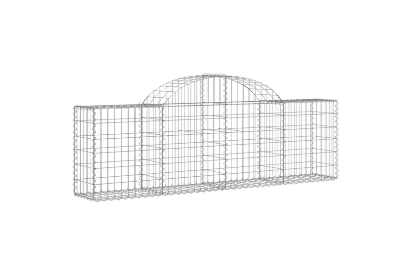vidaXL 3146072 Arched Gabion Baskets 6 Pcs 200x30x60/80cm Galvanised Iron vidaXL 3146072 Arched Gabion Baskets 6 Pcs 200x30x60/80cm Galvanised Iron