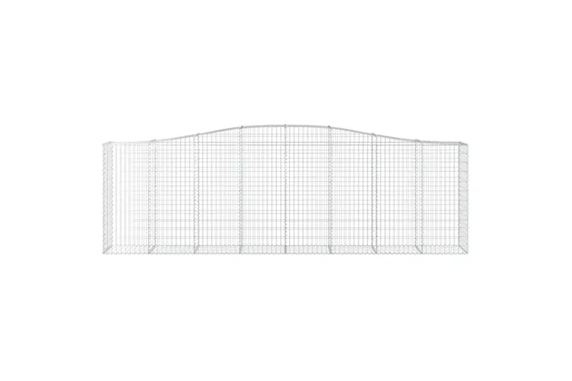 vidaXL 3145975 Arched Gabion Baskets 8 Pcs 400x50x120/140cm Galvanised Iron vidaXL 3145975 Arched Gabion Baskets 8 Pcs 400x50x120/140cm Galvanised Iron