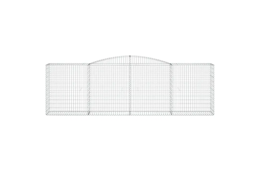 vidaXL 3147013 Arched Gabion Baskets 6 Pcs 400x50x120/140cm Galvanised Iron vidaXL 3147013 Arched Gabion Baskets 6 Pcs 400x50x120/140cm Galvanised Iron