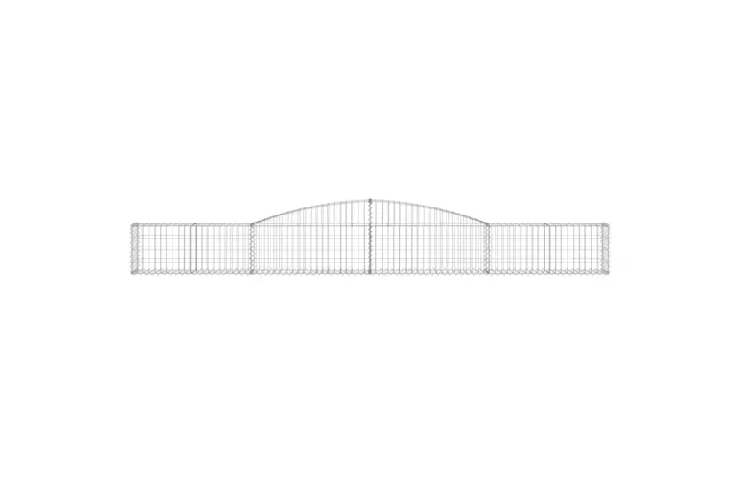vidaXL 3146827 Arched Gabion Baskets 2 Pcs 400x30x40/60cm Galvanised Iron vidaXL 3146827 Arched Gabion Baskets 2 Pcs 400x30x40/60cm Galvanised Iron