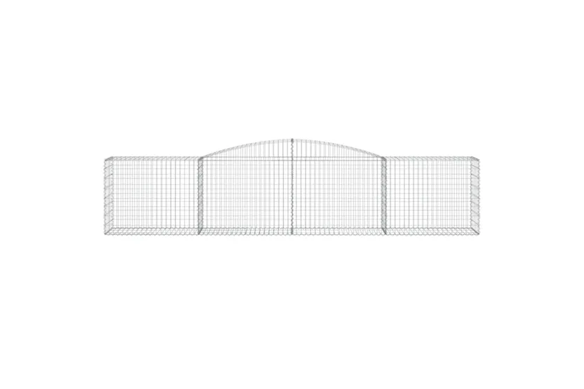 vidaXL 3146987 Arched Gabion Baskets 6 Pcs 400x50x80/100cm Galvanised Iron vidaXL 3146987 Arched Gabion Baskets 6 Pcs 400x50x80/100cm Galvanised Iron