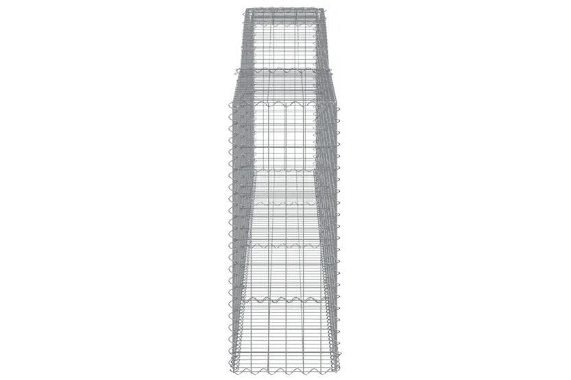 vidaXL 3147013 Arched Gabion Baskets 6 Pcs 400x50x120/140cm Galvanised Iron vidaXL 3147013 Arched Gabion Baskets 6 Pcs 400x50x120/140cm Galvanised Iron