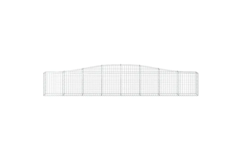 vidaXL 3145807 Arched Gabion Baskets 9 Pcs 400x30x60/80cm Galvanised Iron vidaXL 3145807 Arched Gabion Baskets 9 Pcs 400x30x60/80cm Galvanised Iron