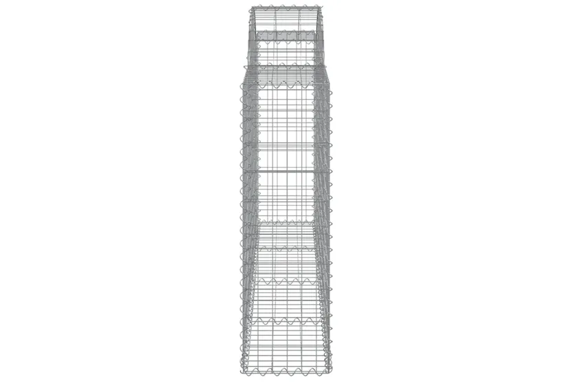 vidaXL 3146122 Arched Gabion Baskets 14 Pcs 200x30x100/120cm Galvanised Iron vidaXL 3146122 Arched Gabion Baskets 14 Pcs 200x30x100/120cm Galvanised Iron