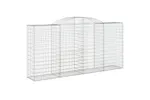 vidaXL 3146737 Arched Gabion Baskets 2 Pcs 300x50x140/160cm Galvanised Iron vidaXL 3146737 Arched Gabion Baskets 2 Pcs 300x50x140/160cm Galvanised Iron