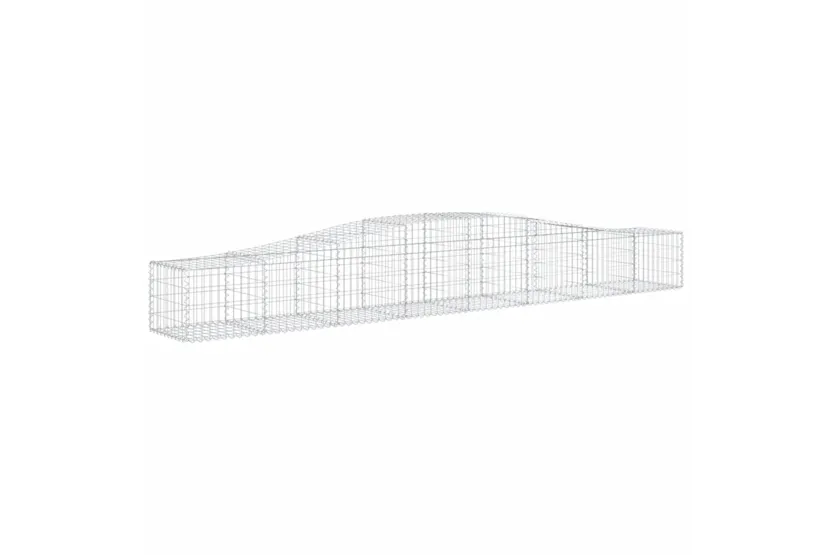 vidaXL 3145922 Arched Gabion Baskets 7 Pcs 400x50x40/60cm Galvanised Iron vidaXL 3145922 Arched Gabion Baskets 7 Pcs 400x50x40/60cm Galvanised Iron