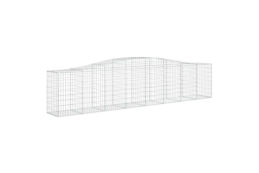 vidaXL 3145952 Arched Gabion Baskets 15 Pcs 400x50x80/100cm Galvanised Iron vidaXL 3145952 Arched Gabion Baskets 15 Pcs 400x50x80/100cm Galvanised Iron