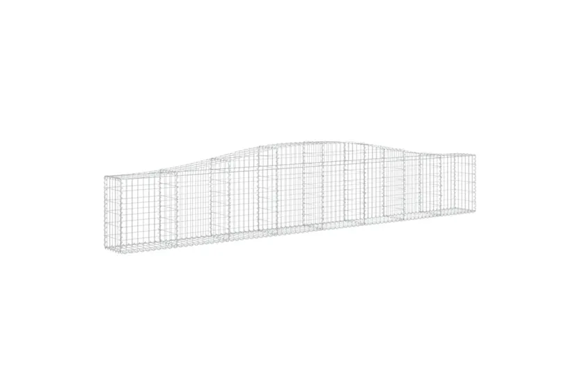 vidaXL 3145807 Arched Gabion Baskets 9 Pcs 400x30x60/80cm Galvanised Iron vidaXL 3145807 Arched Gabion Baskets 9 Pcs 400x30x60/80cm Galvanised Iron