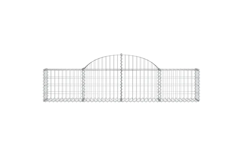 vidaXL 3146048 Arched Gabion Baskets 3 Pcs 200x30x40/60cm Galvanised Iron vidaXL 3146048 Arched Gabion Baskets 3 Pcs 200x30x40/60cm Galvanised Iron