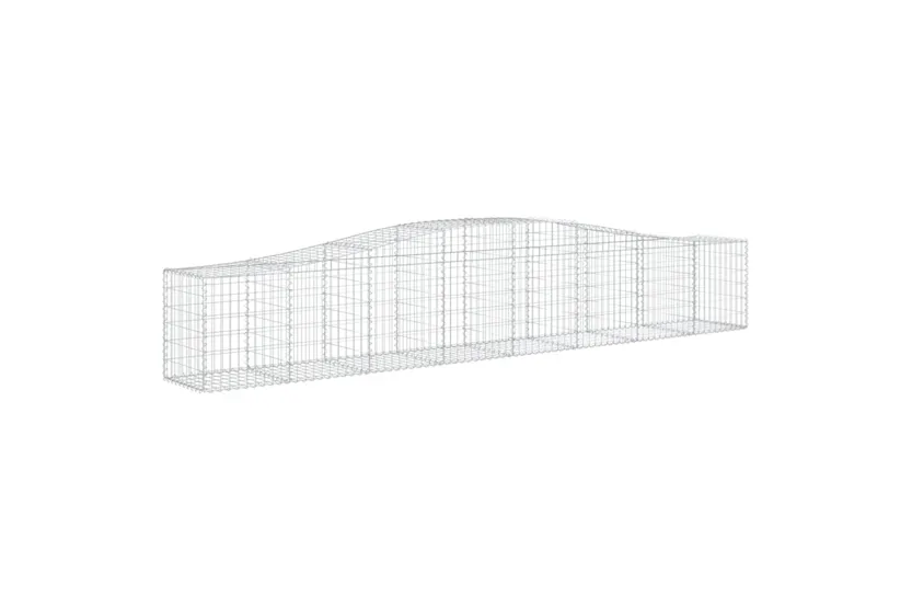 vidaXL 3145933 Arched Gabion Baskets 5 Pcs 400x50x60/80cm Galvanised Iron vidaXL 3145933 Arched Gabion Baskets 5 Pcs 400x50x60/80cm Galvanised Iron