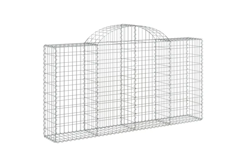 vidaXL 3146112 Arched Gabion Baskets 4 Pcs 200x30x100/120cm Galvanised Iron vidaXL 3146112 Arched Gabion Baskets 4 Pcs 200x30x100/120cm Galvanised Iron