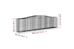 vidaXL 3145956 Arched Gabion Baskets 2 Pcs 400x50x100/120cm Galvanised Iron vidaXL 3145956 Arched Gabion Baskets 2 Pcs 400x50x100/120cm Galvanised Iron