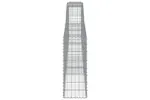 vidaXL 3146855 Arched Gabion Baskets 4 Pcs 400x30x80/100cm Galvanised Iron vidaXL 3146855 Arched Gabion Baskets 4 Pcs 400x30x80/100cm Galvanised Iron