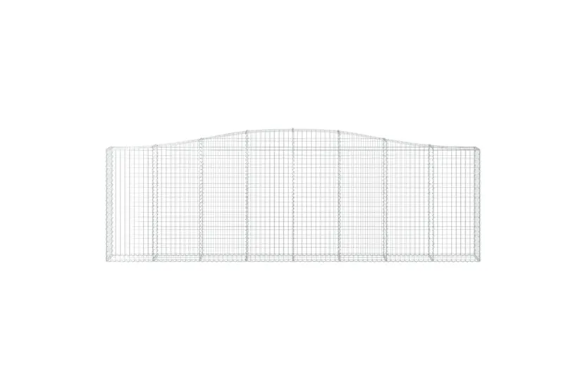 vidaXL 3145841 Arched Gabion Baskets 4 Pcs 400x30x120/140cm Galvanised Iron vidaXL 3145841 Arched Gabion Baskets 4 Pcs 400x30x120/140cm Galvanised Iron