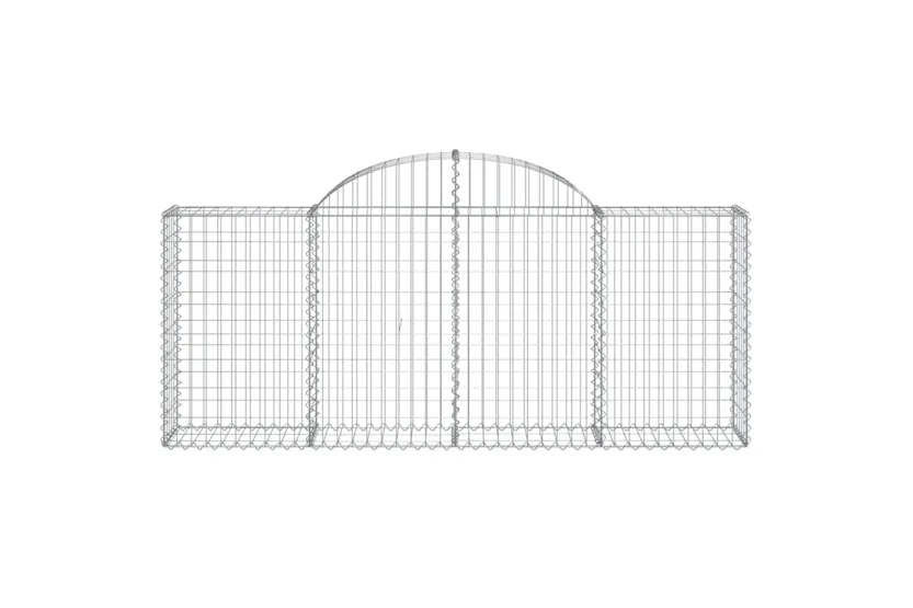 vidaXL 3146103 Arched Gabion Baskets 18 Pcs 200x30x80/100cm Galvanised Iron vidaXL 3146103 Arched Gabion Baskets 18 Pcs 200x30x80/100cm Galvanised Iron
