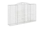 vidaXL 3146776 Arched Gabion Baskets 5 Pcs 300x50x180/200cm Galvanised Iron vidaXL 3146776 Arched Gabion Baskets 5 Pcs 300x50x180/200cm Galvanised Iron