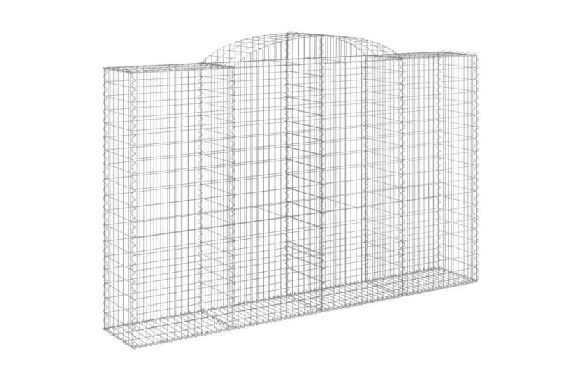 vidaXL 3146776 Arched Gabion Baskets 5 Pcs 300x50x180/200cm Galvanised Iron vidaXL 3146776 Arched Gabion Baskets 5 Pcs 300x50x180/200cm Galvanised Iron