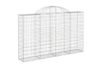 vidaXL 3146133 Arched Gabion Baskets 4 Pcs 200x30x120/140cm Galvanised Iron vidaXL 3146133 Arched Gabion Baskets 4 Pcs 200x30x120/140cm Galvanised Iron