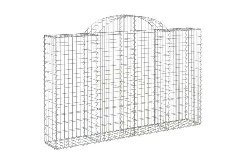 vidaXL 3146133 Arched Gabion Baskets 4 Pcs 200x30x120/140cm Galvanised Iron vidaXL 3146133 Arched Gabion Baskets 4 Pcs 200x30x120/140cm Galvanised Iron