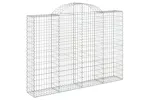 vidaXL 3146153 Arched Gabion Baskets 3 Pcs 200x30x140/160cm Galvanised Iron vidaXL 3146153 Arched Gabion Baskets 3 Pcs 200x30x140/160cm Galvanised Iron