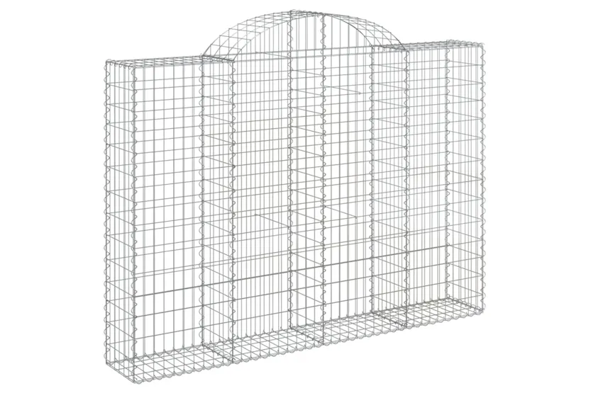 vidaXL 3146153 Arched Gabion Baskets 3 Pcs 200x30x140/160cm Galvanised Iron vidaXL 3146153 Arched Gabion Baskets 3 Pcs 200x30x140/160cm Galvanised Iron