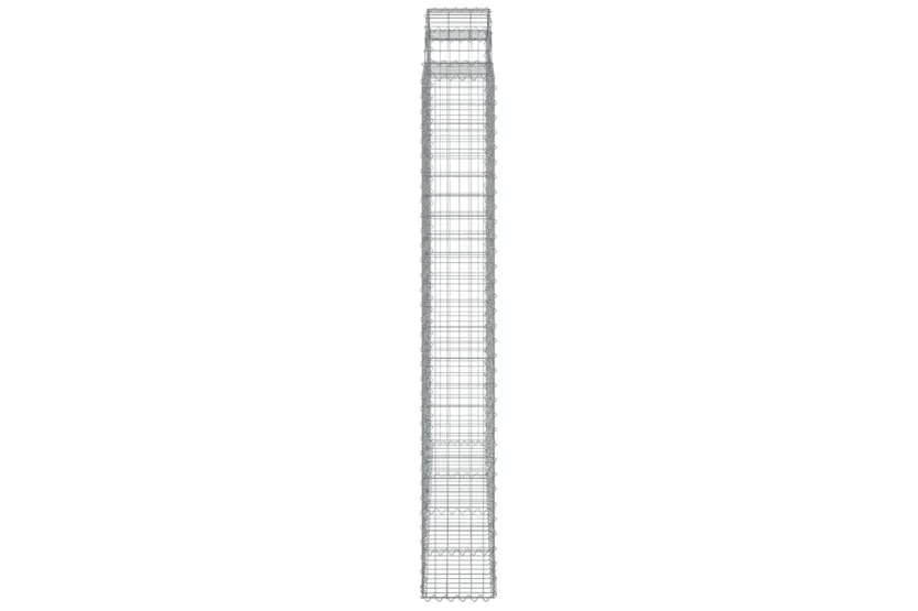 vidaXL 3146236 Arched Gabion Baskets 2 Pcs 200x30x220/240cm Galvanised Iron vidaXL 3146236 Arched Gabion Baskets 2 Pcs 200x30x220/240cm Galvanised Iron