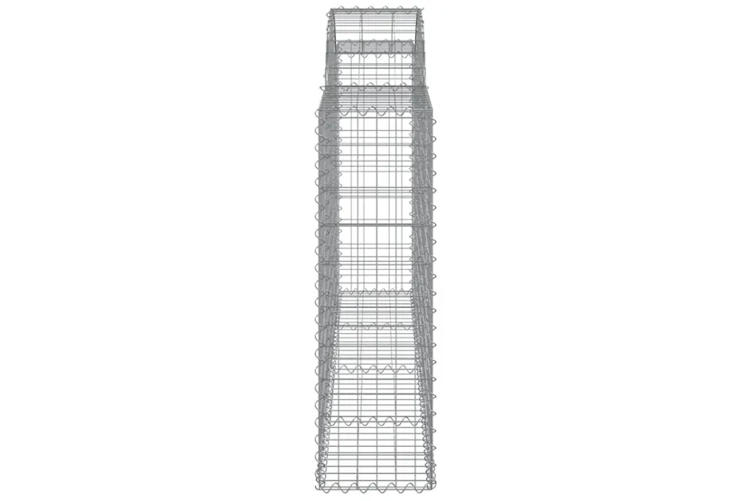 vidaXL 3146115 Arched Gabion Baskets 7 Pcs 200x30x100/120cm Galvanised Iron vidaXL 3146115 Arched Gabion Baskets 7 Pcs 200x30x100/120cm Galvanised Iron