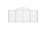 vidaXL 3146102 Arched Gabion Baskets 15 Pcs 200x30x80/100cm Galvanised Iron vidaXL 3146102 Arched Gabion Baskets 15 Pcs 200x30x80/100cm Galvanised Iron
